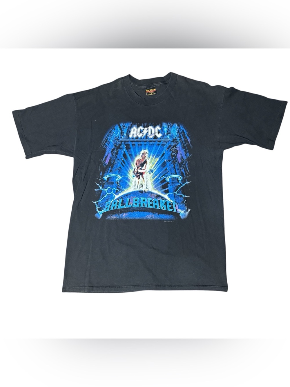 Vintage 1996 AC/DC Ballbreaker World Tour T Shirt Brockum USA XL Double Sided